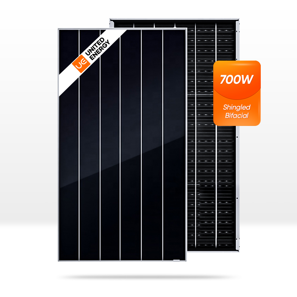 Panel solar de vidrio doble con tejas mono de 210 mm 670w 680w 690w 700w Bifacial HJT 700w