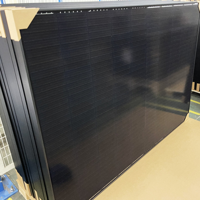 Panel solar con tejas Paneles de techo de panel solar completamente negros 440W 440W