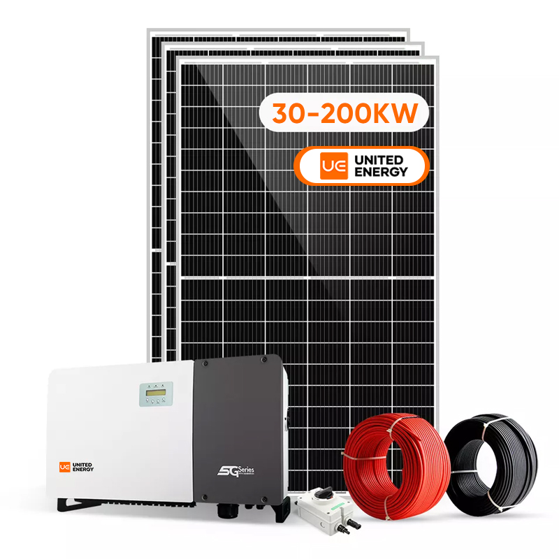 Uso comercial e industrial en el sistema de energía solar de rejilla 30KW 50KW 100KW 150KW 200KW