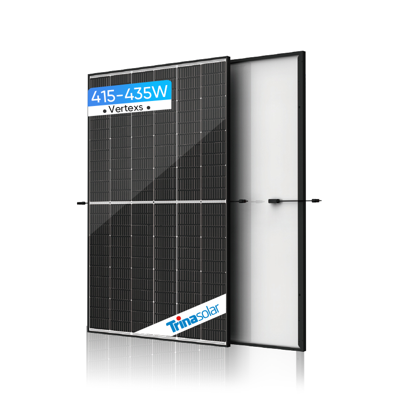El marco negro de Trina Solar Panel 420w 425w artesona 430w 435w para el uso del tejado