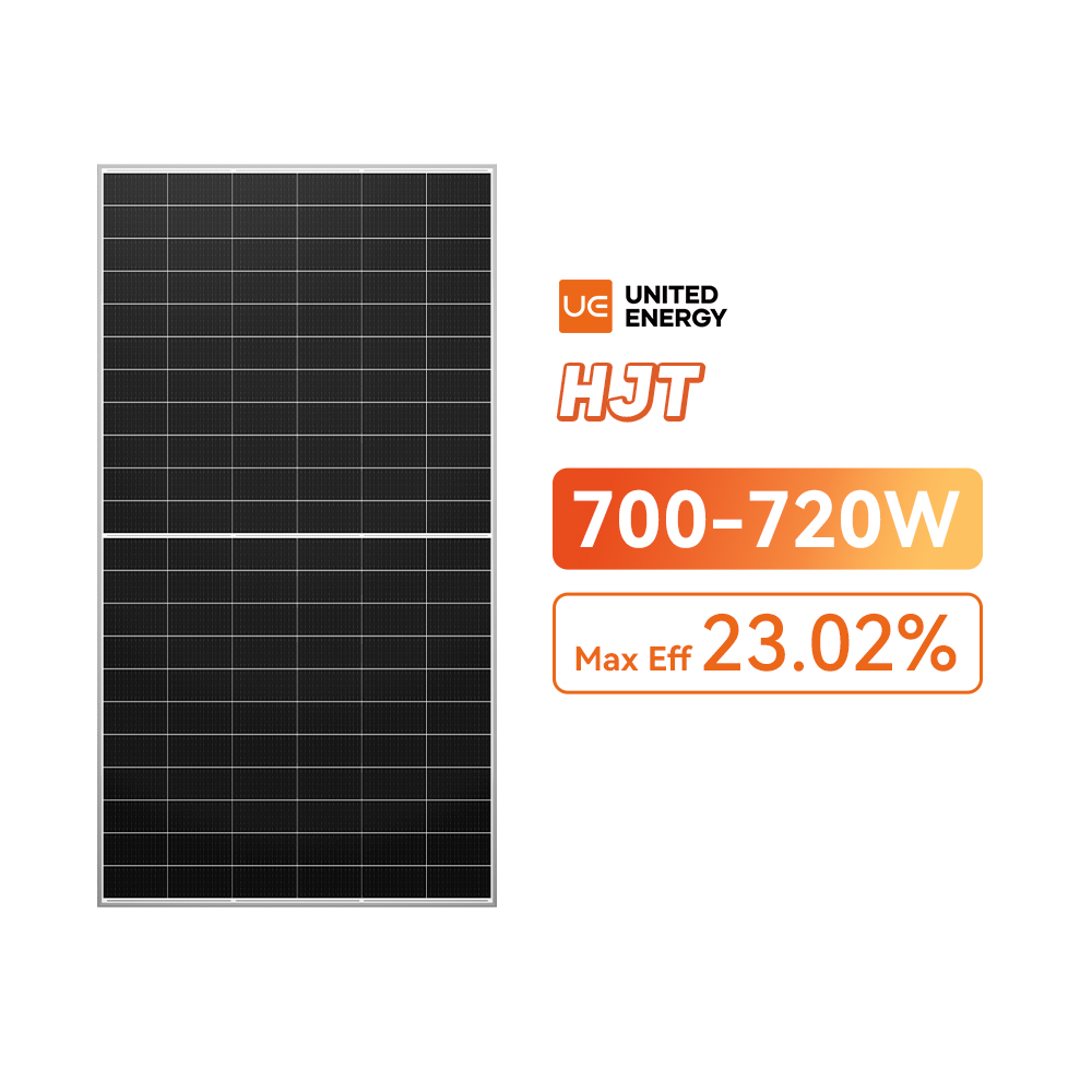 Módulo solar bifacial HJT tipo N de 132 celdas medio cortadas 700-720W