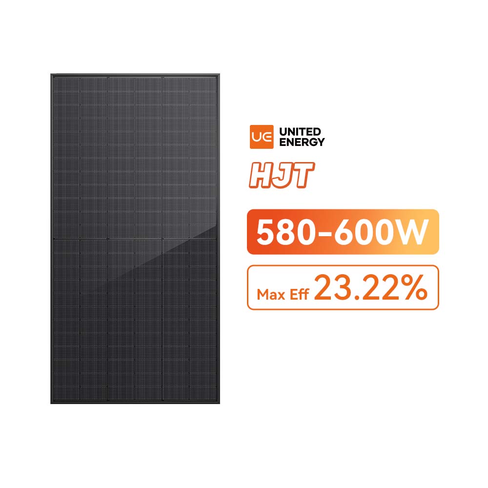 Paneles solares bifaciales HJT tipo N de 144 celdas medio cortadas 580-600W
