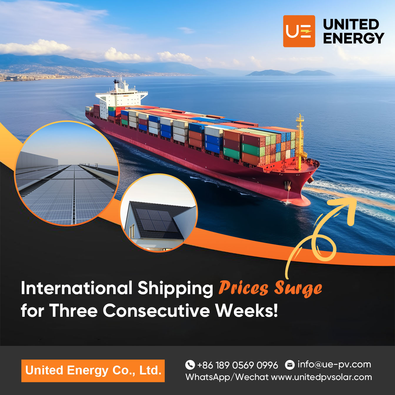 ¡Los precios de envío internacional aumentan durante tres semanas consecutivas!